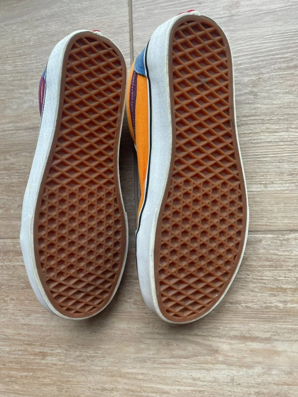 Vans Old Skool Mix&Match Suede Sneakers Purple Orange Blue Men's 7.5/ Women's 9